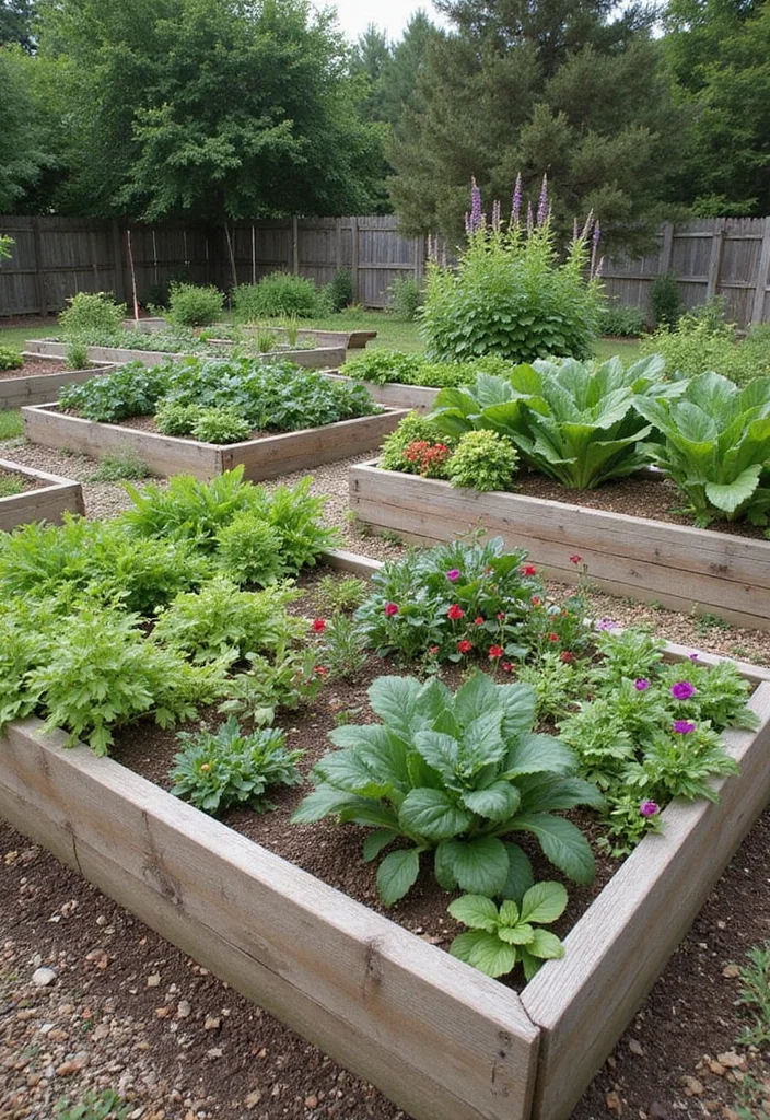 10 Cabin Backyard Ideas for Rustic Outdoor Escape - 7. Raised Garden Beds