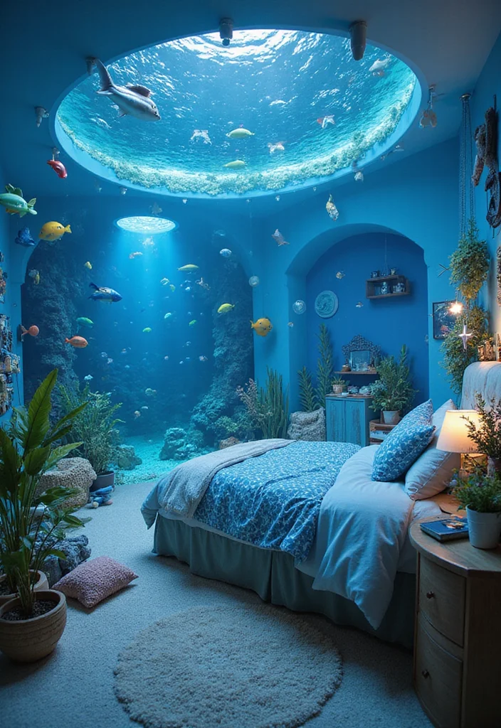 10 Club Roblox Bedroom Ideas for Trendy Youthful Themes - 9. Underwater Adventure Room
