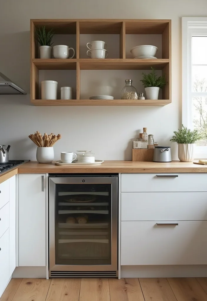 10 Kitchen Fridge Ideas for Smart Stylish Placement - 4. Under-Counter Refrigerators for Space-saving