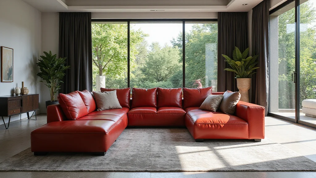10 Red Leather Sofa Living Room Ideas for Bold Modern Drama