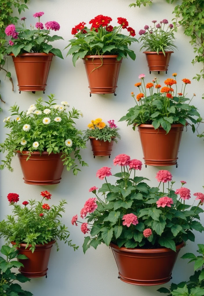 12 Backyard Patio Wall Ideas for Privacy and Design - 11. Wall-Mounted Planters