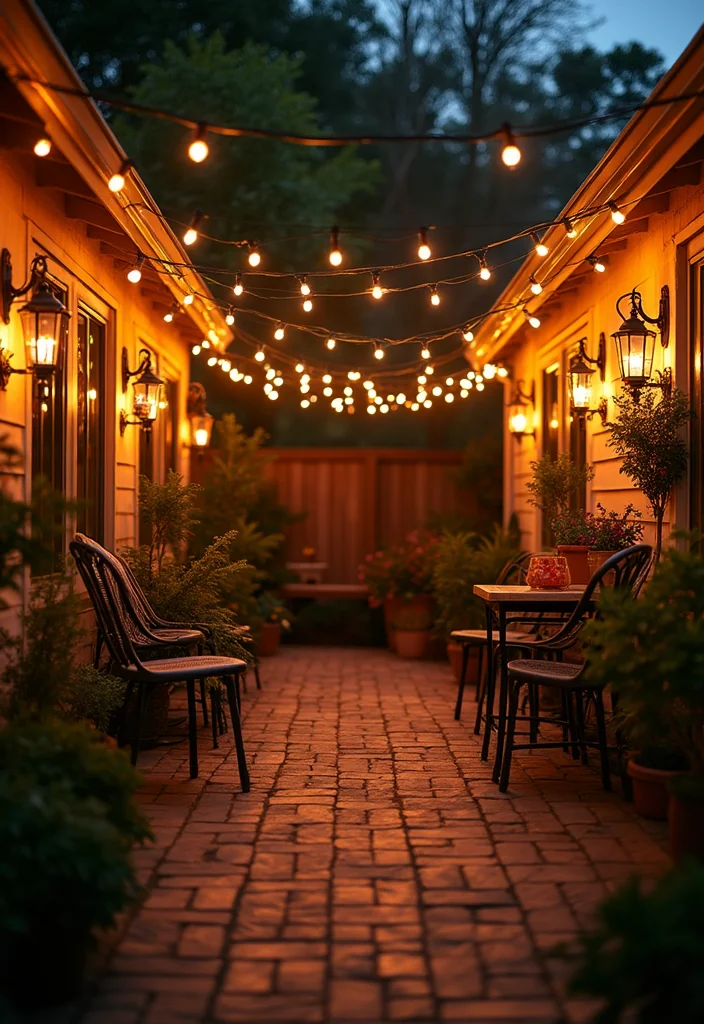 12 Backyard Patio Wall Ideas for Privacy and Design - 7. Creative Outdoor Lighting Designs