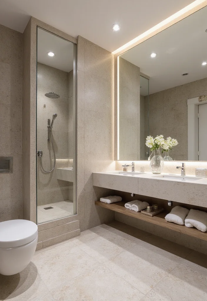 12 Bathroom Wall Cabinet Ideas for Extra Vertical Storage - 2. Mirrored Cabinets to Reflect Style