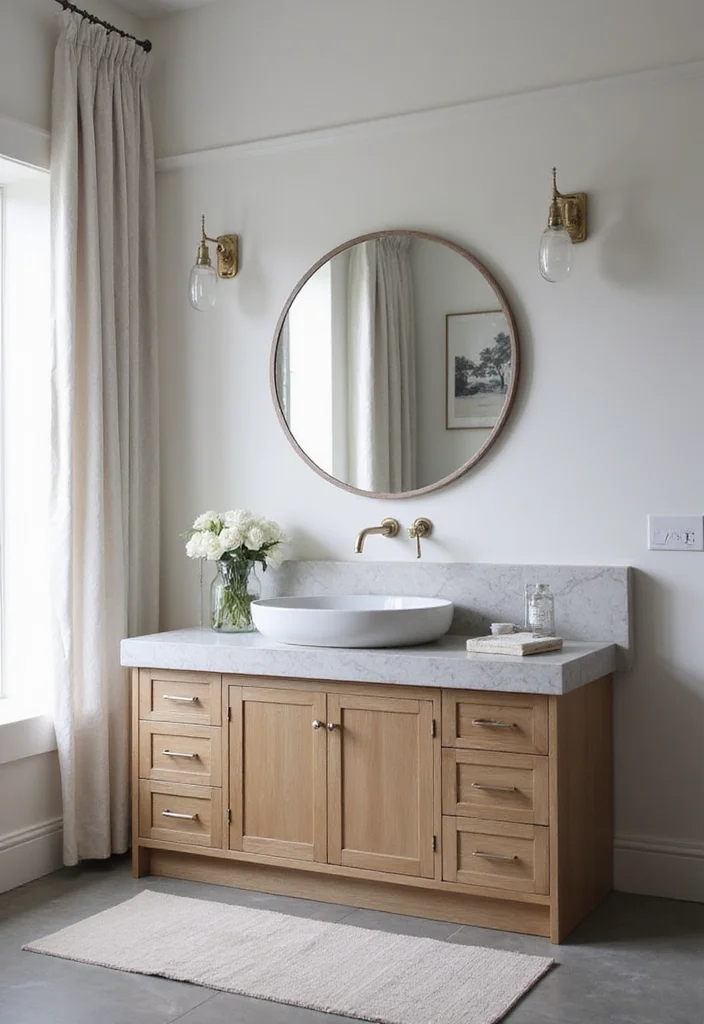 12 Bathroom Wall Cabinet Ideas for Extra Vertical Storage - 9. Dual-Function Cabinets for Utility