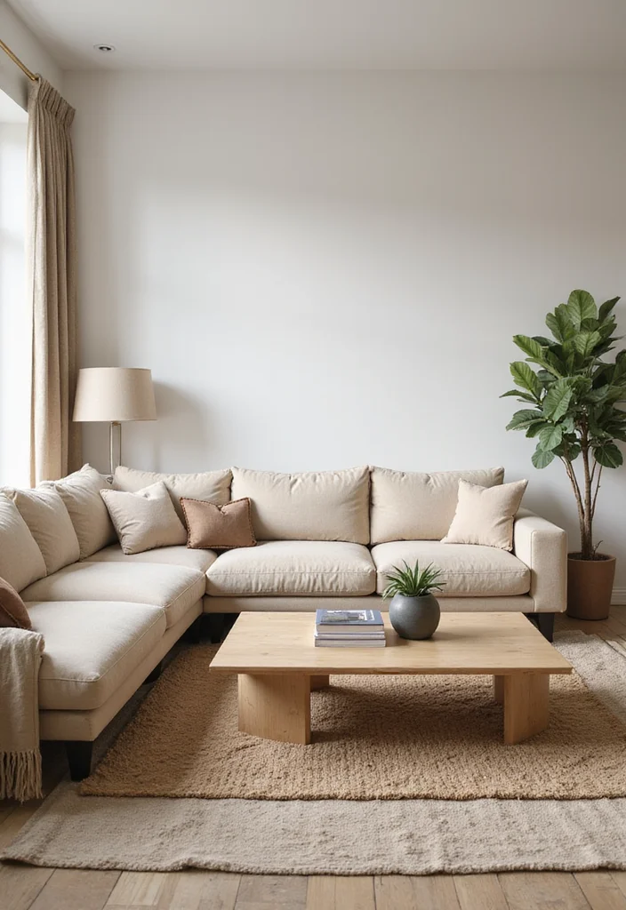 12 Beige Sectional Living Room Ideas for Spacious Cozy Seating - 8. Smart Furniture Arrangement