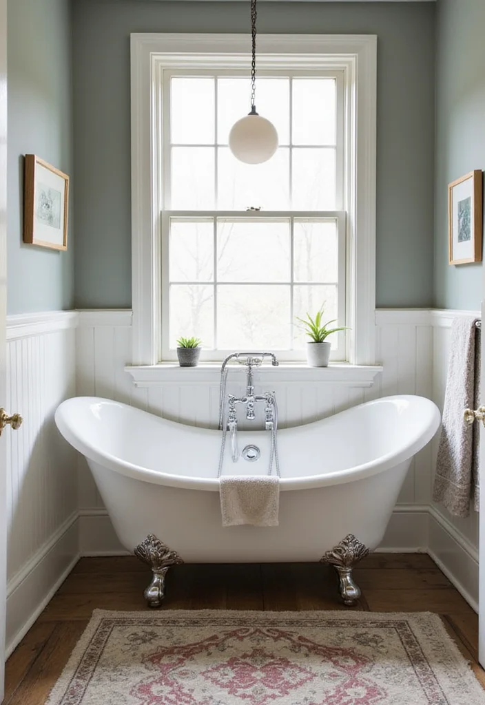 12 Black and Brown Bathroom Ideas for Warm Modern Contrast - 6. Vintage Meets Modern