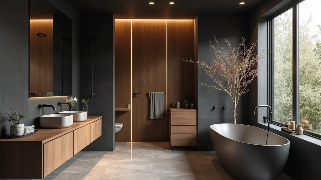 12 Black and Brown Bathroom Ideas for Warm Modern Contrast