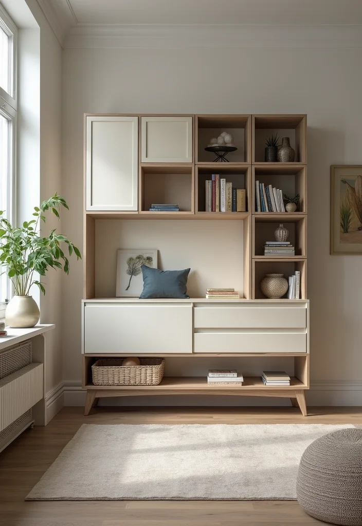 12 Comfortable Living Room Ideas for Relaxed Everyday Living - 11. Simplified Storage Solutions