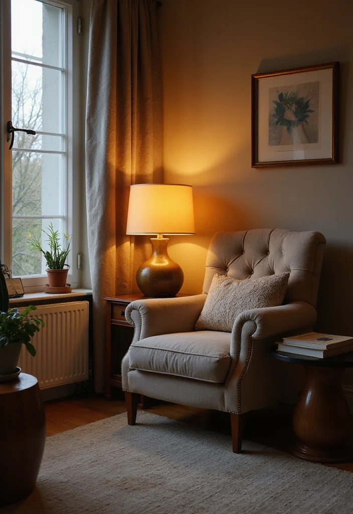 12 Comfortable Living Room Ideas for Relaxed Everyday Living - 8. Cozy Reading Nook