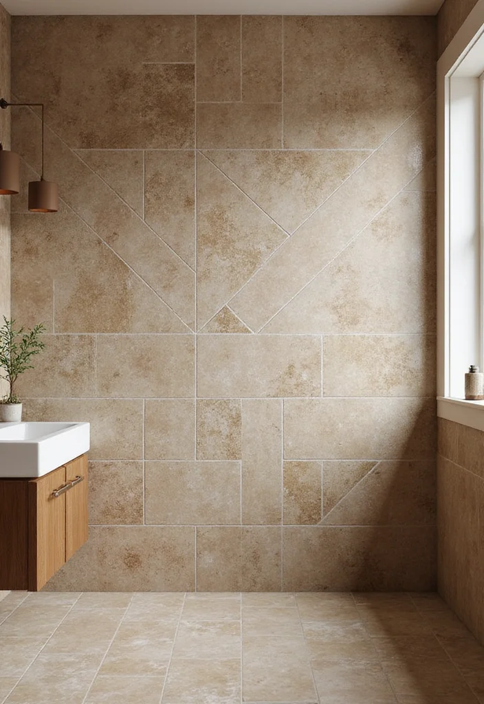 12 Craftsman Bathroom Ideas for Classic Woodwork Charm - 2. Subway Tile with a Twist