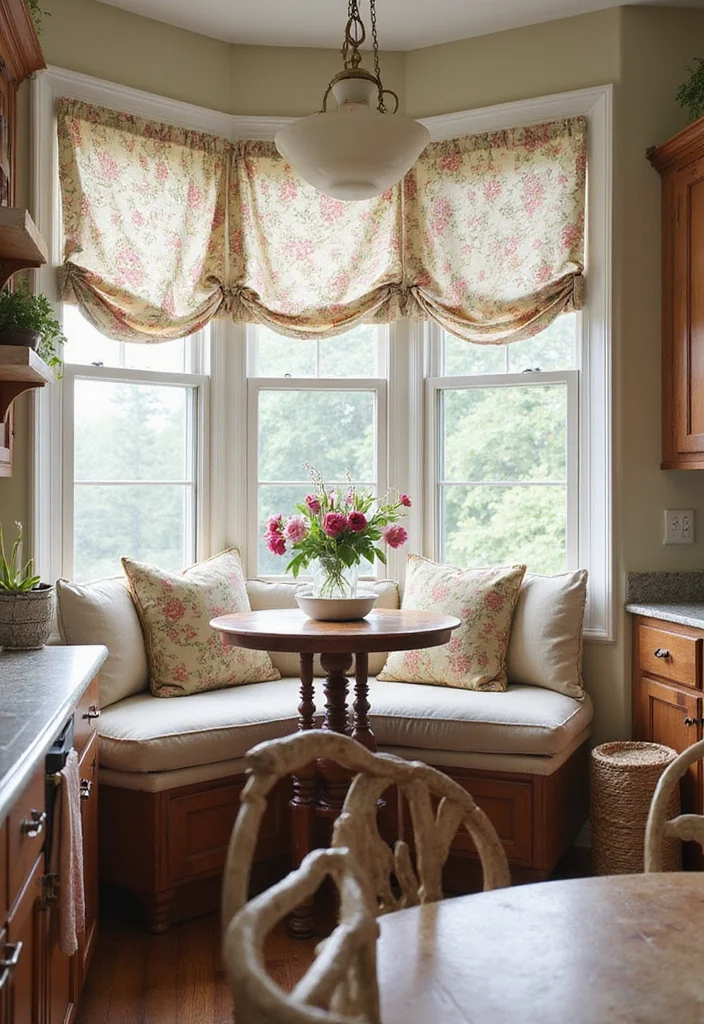 12 English Cottage Kitchen Ideas for Charming Vintage Comfort - 9. Use of Textiles