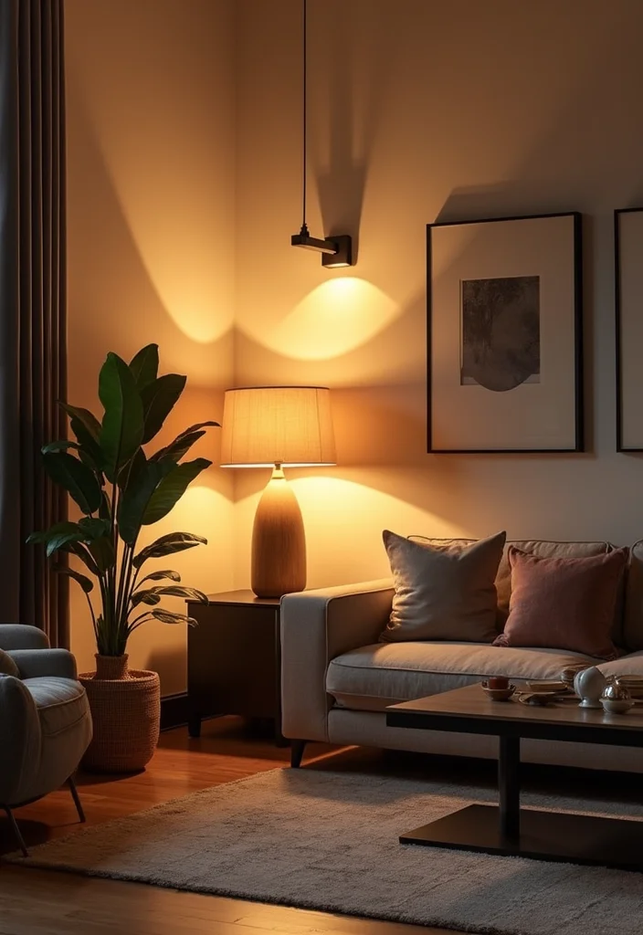 12 Extra Living Room Space Ideas for Better Functionality - 12. Layer Your Lighting