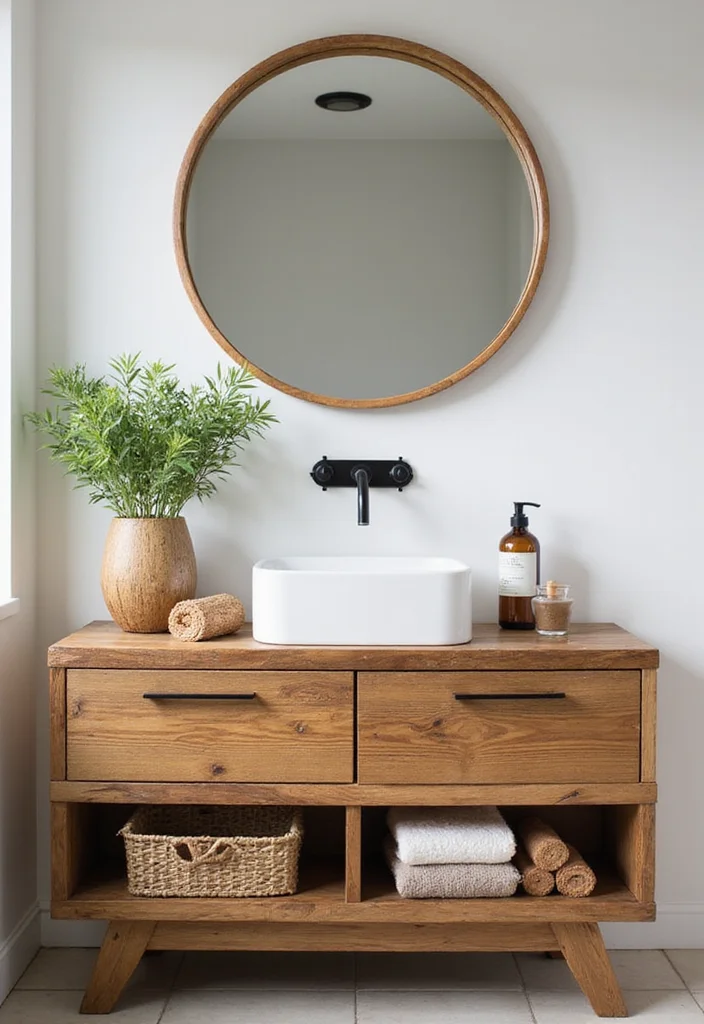 12 Farmhouse Bathroom Vanity Ideas for Rustic Functional Style - 12. Eco-Friendly Features