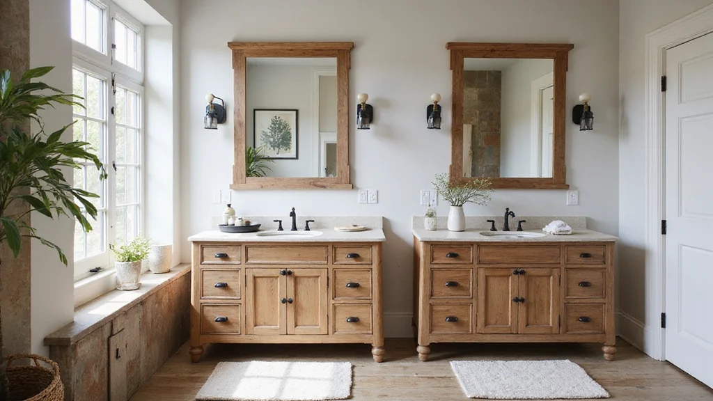12 Farmhouse Bathroom Vanity Ideas for Rustic Functional Style