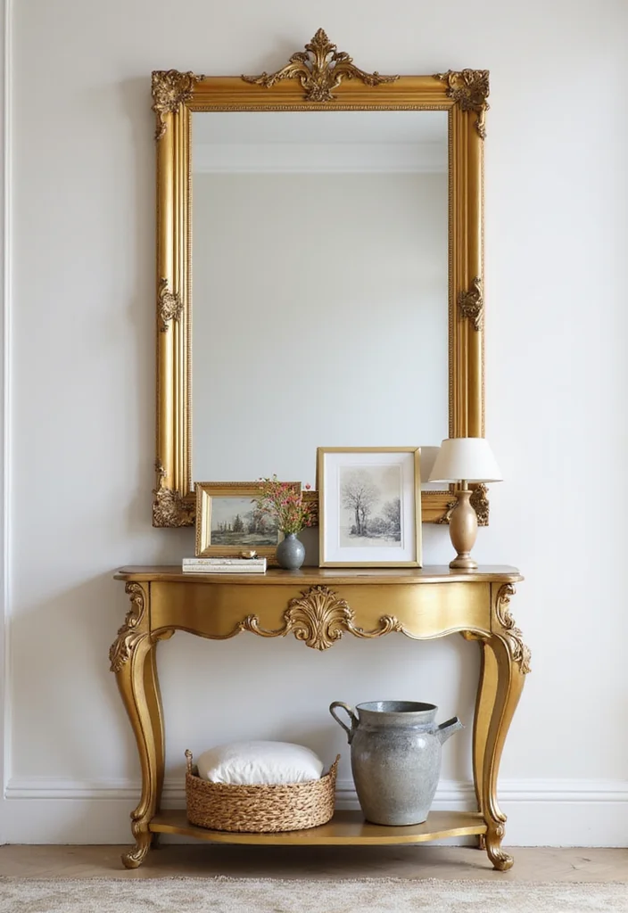 12 Gold Living Room Decor Ideas for Warm Stylish Accents - 2. Golden Wall Mirrors