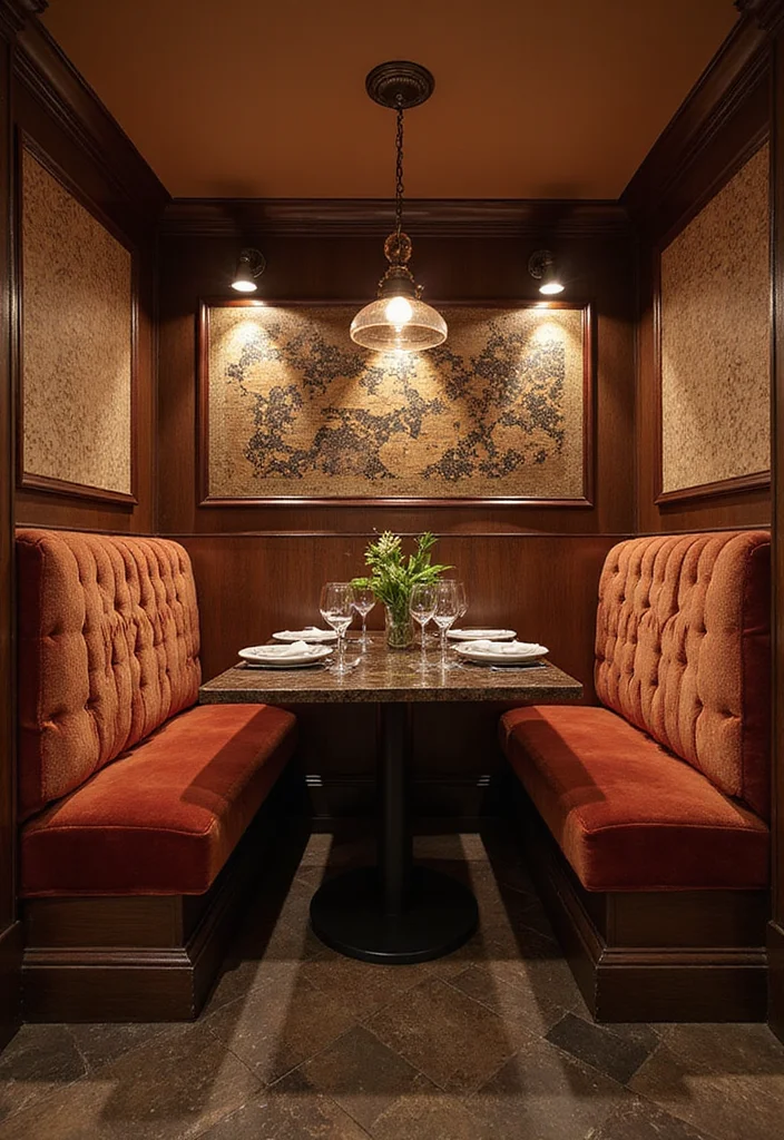 12 Kitchen Booth Ideas for Cozy Built-In Seating - 11. Tailored Luxury