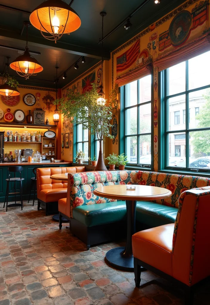 12 Kitchen Booth Ideas for Cozy Built-In Seating - 12. Eclectic Mixture