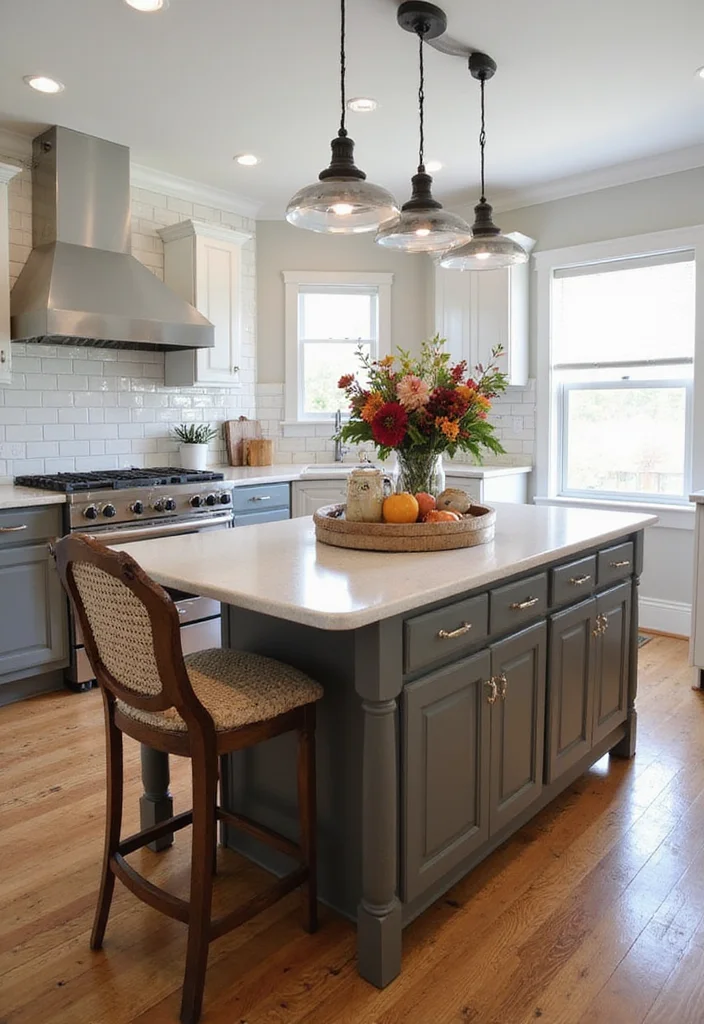 12 Kitchen Island Styling Ideas for a Polished Finished Look 122 12 Kitchen Island Styling Ideas for a Polished Finished Look - 12. Seasonal Decor Switch-Up
