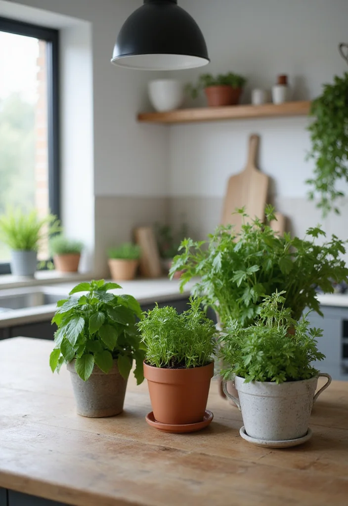 12 Kitchen Island Styling Ideas for a Polished Finished Look 12 12 Kitchen Island Styling Ideas for a Polished Finished Look - 2. Greenery Galore
