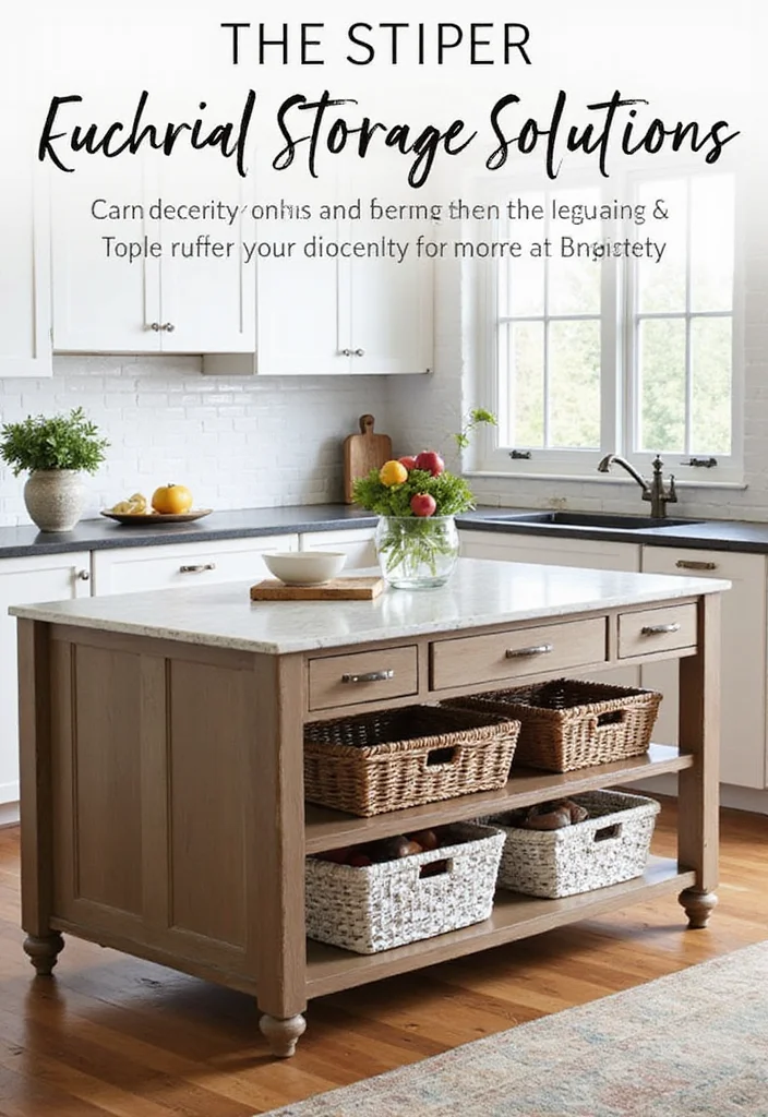 12 Kitchen Island Styling Ideas for a Polished Finished Look 45 12 Kitchen Island Styling Ideas for a Polished Finished Look - 5. Functional Storage Solutions