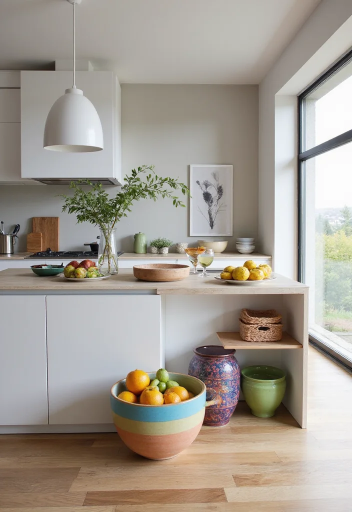 12 Kitchen Island Styling Ideas for a Polished Finished Look 89 12 Kitchen Island Styling Ideas for a Polished Finished Look - 9. A Splash of Color