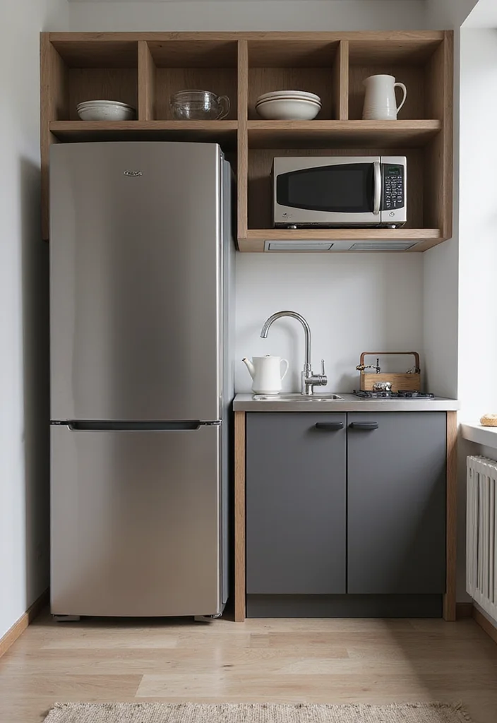 12 Micro Kitchen Ideas for Efficient Tiny Layouts - 2. Compact Appliances for Maximum Functionality