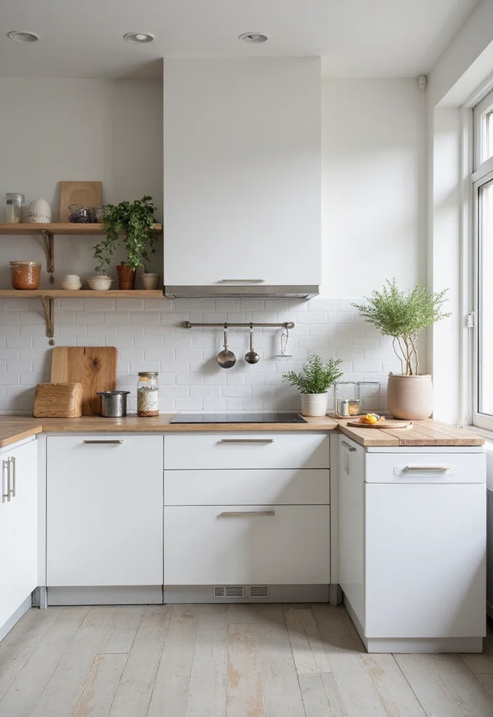 12 Micro Kitchen Ideas for Efficient Tiny Layouts - 5. Minimalist Color Palettes