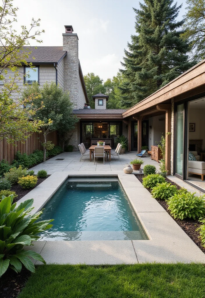 12 Pool in Small Backyard Ideas for Smart Space Use - 12. Multifunctional Outdoor Spaces