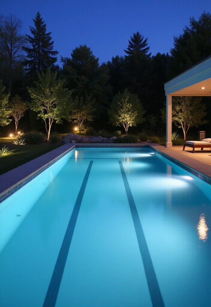 12 Pool in Small Backyard Ideas for Smart Space Use - 6. Lap Pool Luxury