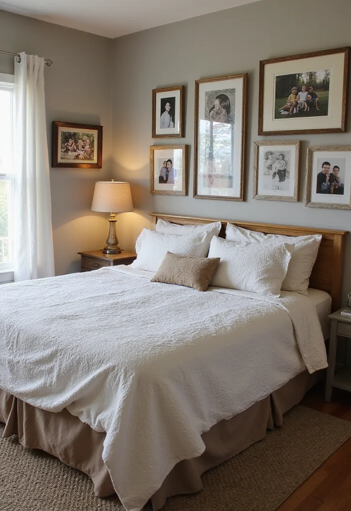 12 Primitive Bedroom Ideas for Rustic Minimal Comfort - 12. Personalize with Family Touches