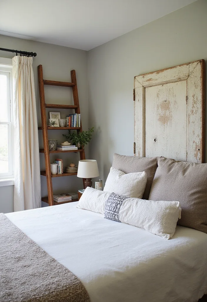 12 Primitive Bedroom Ideas for Rustic Minimal Comfort - 9. Repurpose Vintage Finds