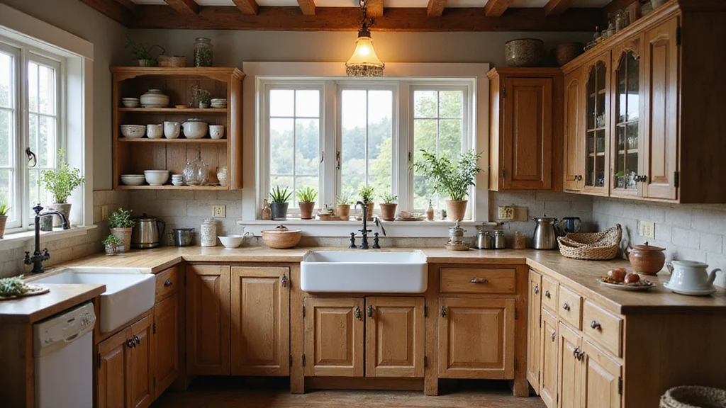 12 Primitive Kitchen Ideas for Simple Rustic Character