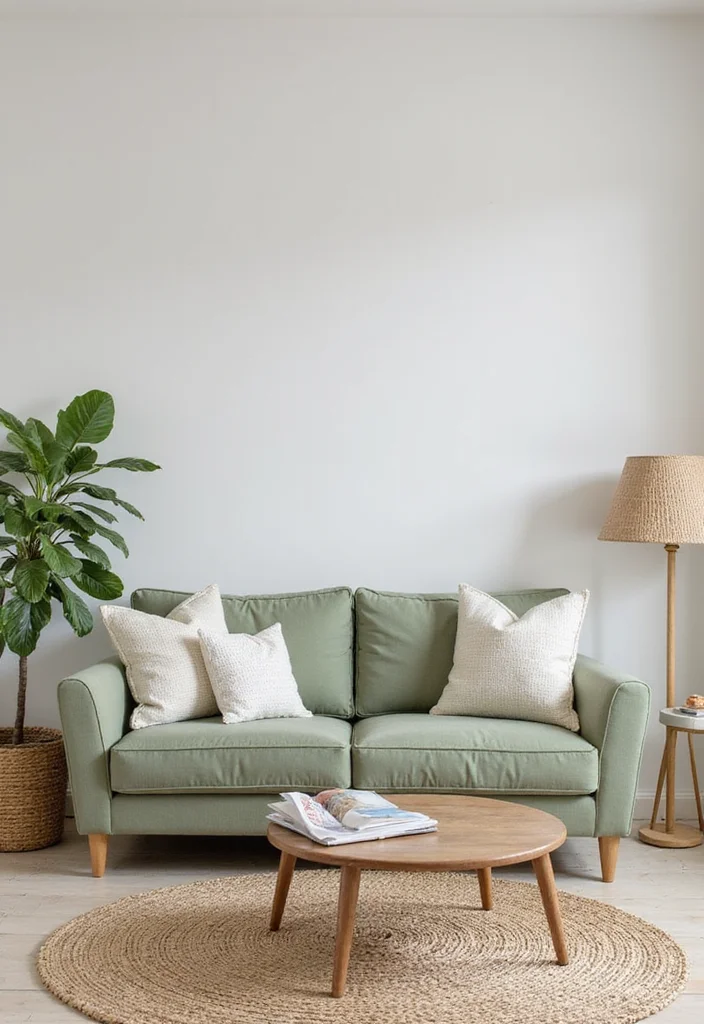 12 Sage Green Sofa Living Room Ideas for Calm Natural Style - 7. Coastal Calm