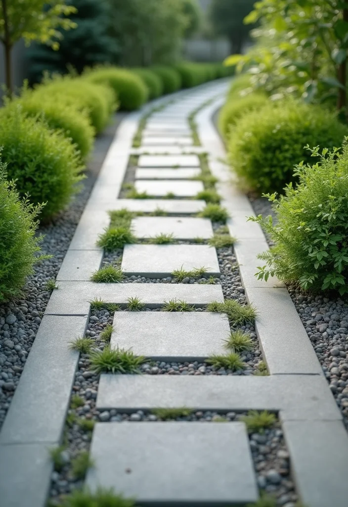 12 Small Backyard Concrete Patio Ideas for Clean Modern Living - 1. Eco-Friendly Concrete Pavers