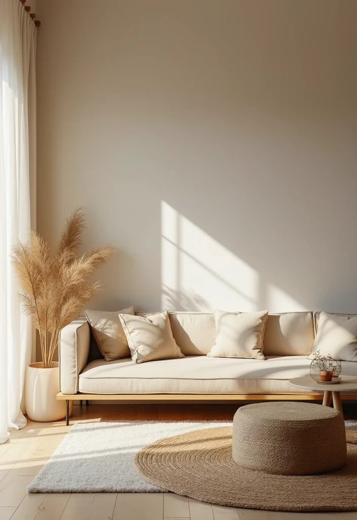 12 Square Living Room Ideas for Balanced Flexible Layouts - 11. Minimalist Decor Approach