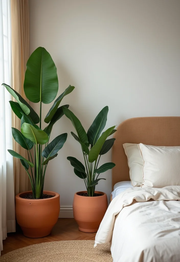 12 Terracotta Bedroom Ideas for Earthy Warm Interiors - 11. Incorporating Greenery