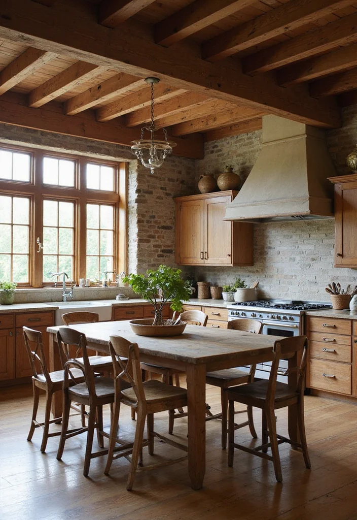 12 Warm Kitchen Ideas for Cozy Inviting Spaces - 2. Rustic Wooden Accents