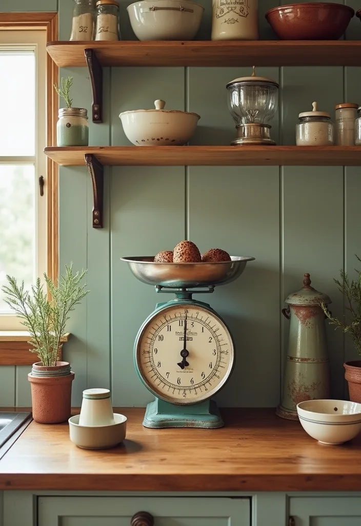 12 Warm Kitchen Ideas for Cozy Inviting Spaces - 5. Vintage Kitchen Accessories
