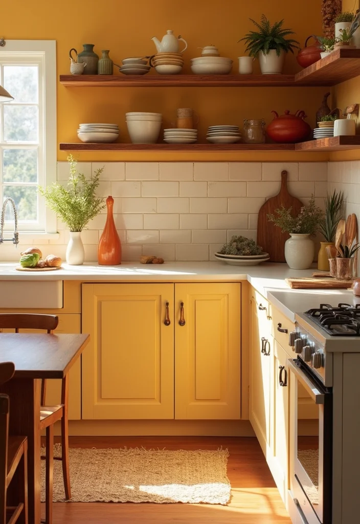 12 Warm Kitchen Ideas for Cozy Inviting Spaces - 7. Warm Color Accents