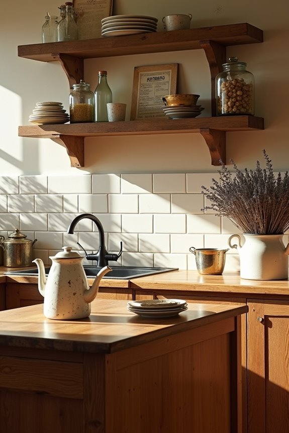 antique pieces add warmth