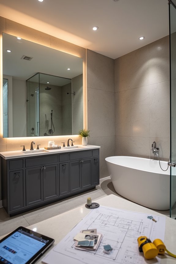 bathroom layout drives costly plumbing relocations