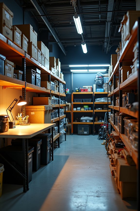 bright task specific lighting setup