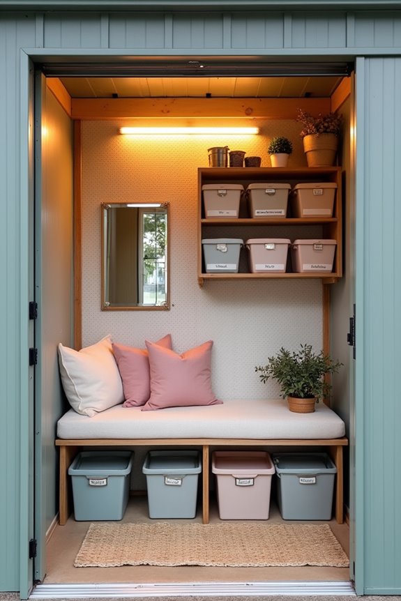 comfortable modular organized workspace