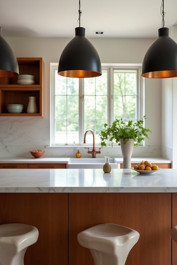 curved multi functional kitchen islands