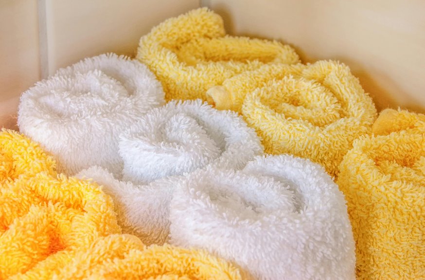 decorate bathroom towels simply