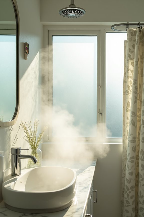 exhaust fan pulls warm air