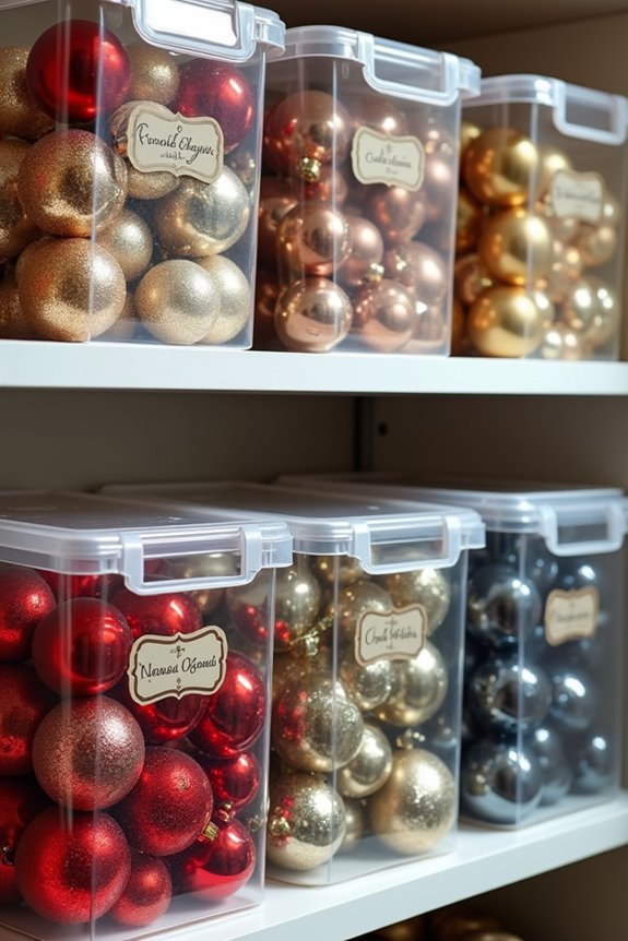 group red white gold ornaments