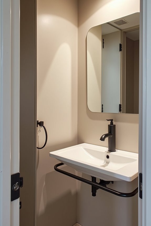 lowered bathroom accessory heights