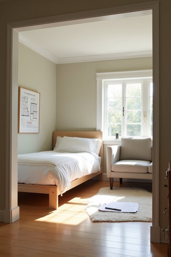 minimum space 7 foot ceilings operable window