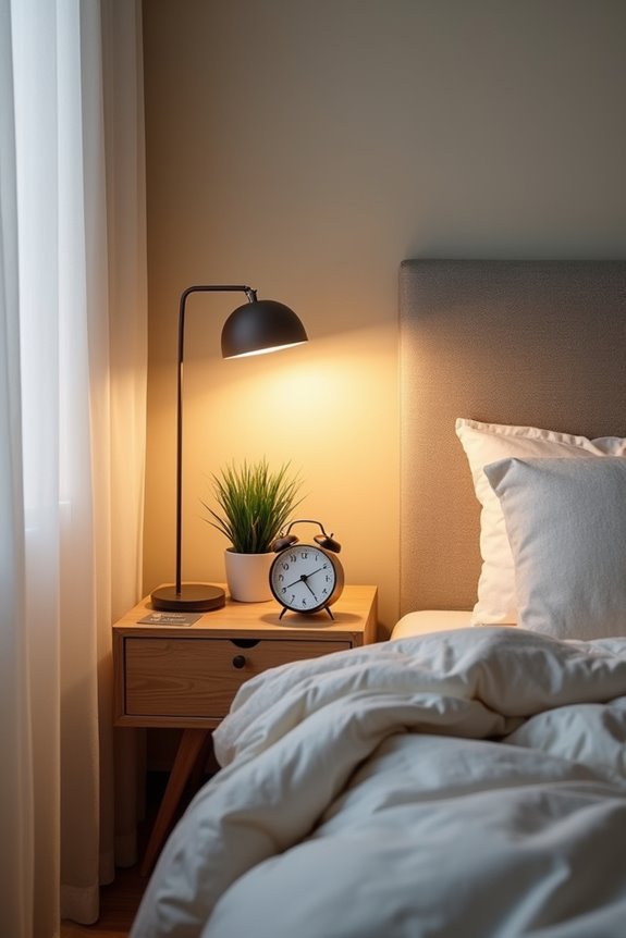 nightstands within arm s reach symmetry